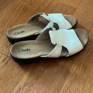 Clarks Slip On Sandals